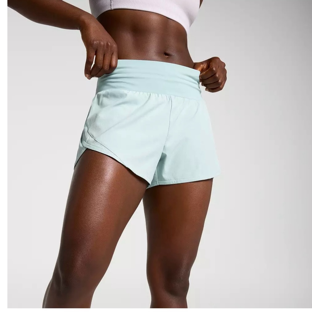 Calia Light Blue High-Waist Women's Athletic Shorts Nwt L
